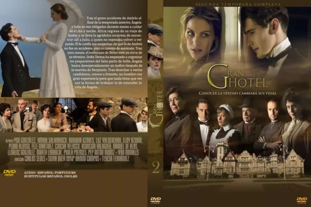 Serie España, Gran Hotel, 16 Dvd, 1Ra 2Da & 3Ra 3 Boxes, 66 Capitulos, 2011-13, 2