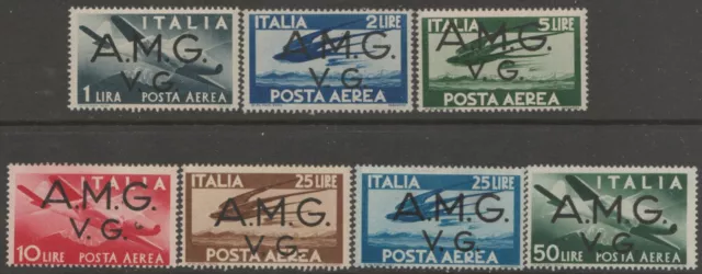 ITALY, AMG, Venezia Giulia,1947,Air Mail, Sc.1LNC1-1LNC7, Mint MNH  set complete