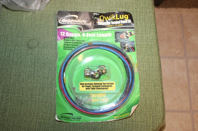 NEW QwikLug QT2912 Compressor Terminal Repair Kit 12 AWG 4FT