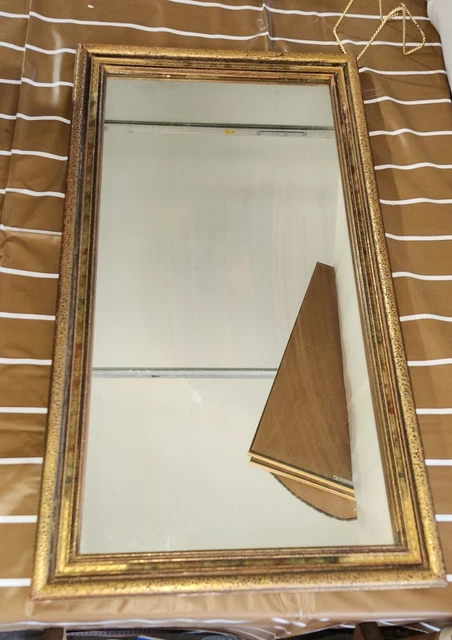 Vintage Crowley Milner & Company Clothing Mirror Heavy Duty Antique Wall Hanging