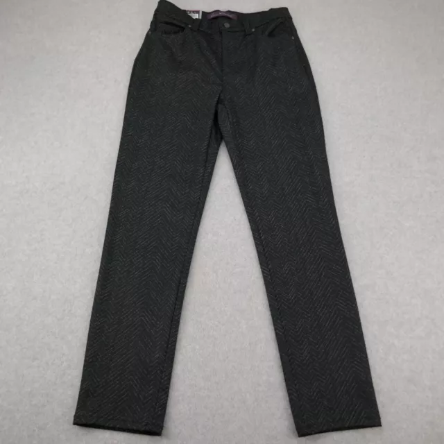 GLORIA VANDERBILT Jeans Womens 8 Amanda Slim Knit Ponte Tapered Leg High Rise