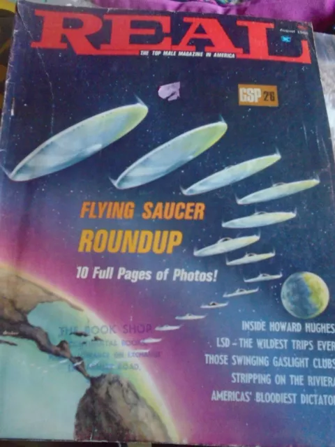 REAL Magazine - American Men's Magazine - 1966 - UFO ROUND UP RARE!