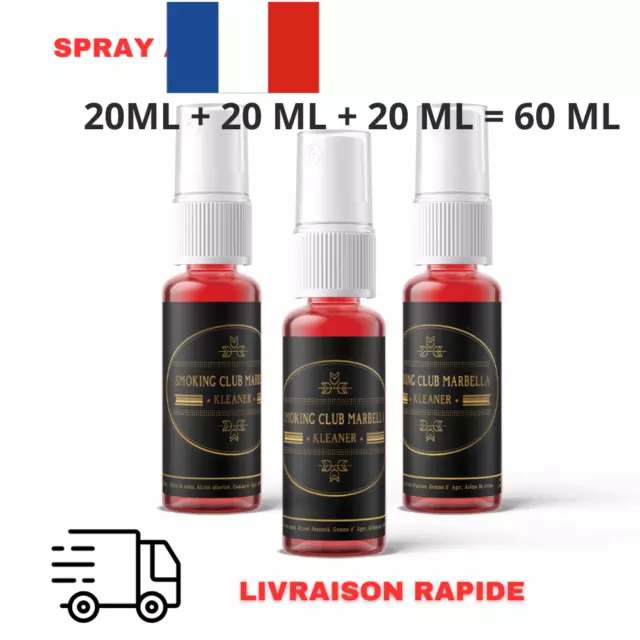 3 Spray Kleaner nettoyant anti dépistage toxines salivaires soin du visage 60ml