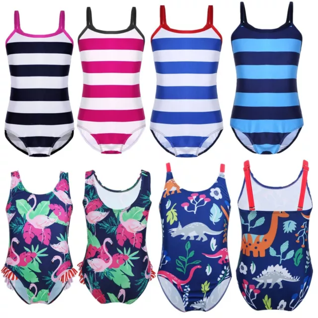 TODDLER GIRLS BLUE whale prints swimwear swimsuit bikini Beachwear one  piece $9.99 - PicClick