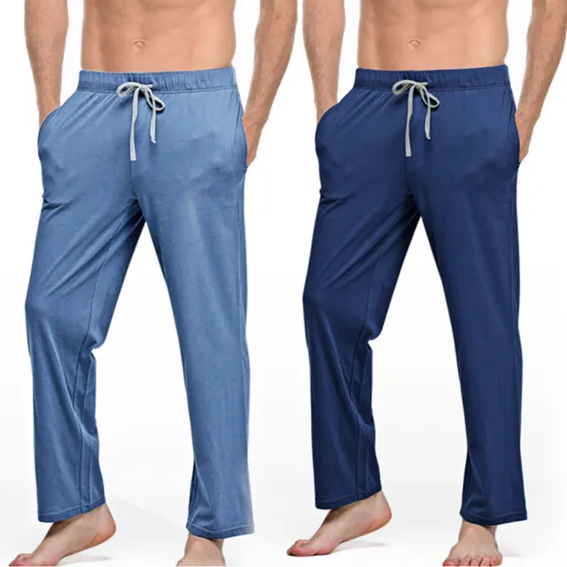 Pantalon De Pyjama Super Doux Pour Homme Vêtements De Nuit Bas À Jambes . 2