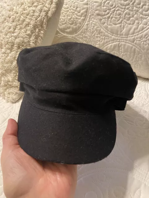 August Hat Company Women Wool Blend Newsboy Cap Hats Black One Size