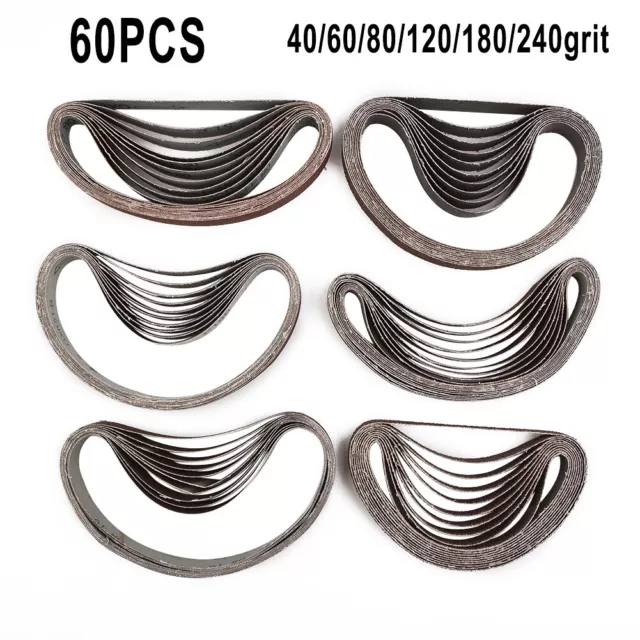 Heavy Duty Sanding Belts for Black&Decker 60pcs in 406080120180240Grit
