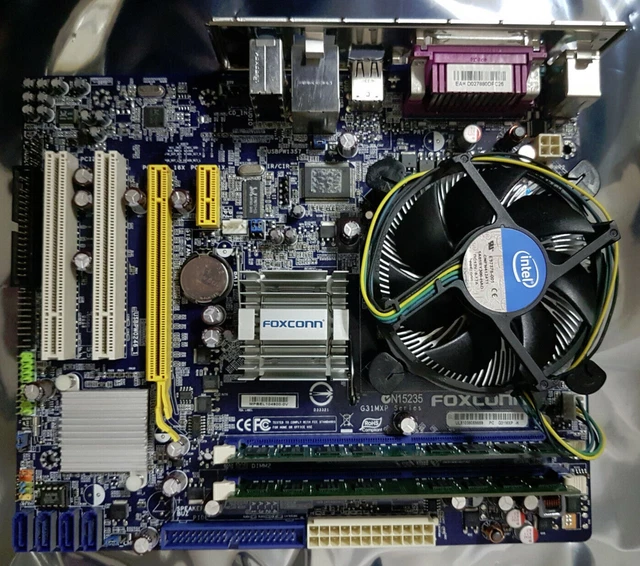 FOXCONN G31MXP-K LGA775 MicroATX Motherboard w/ Core E7400 CPU