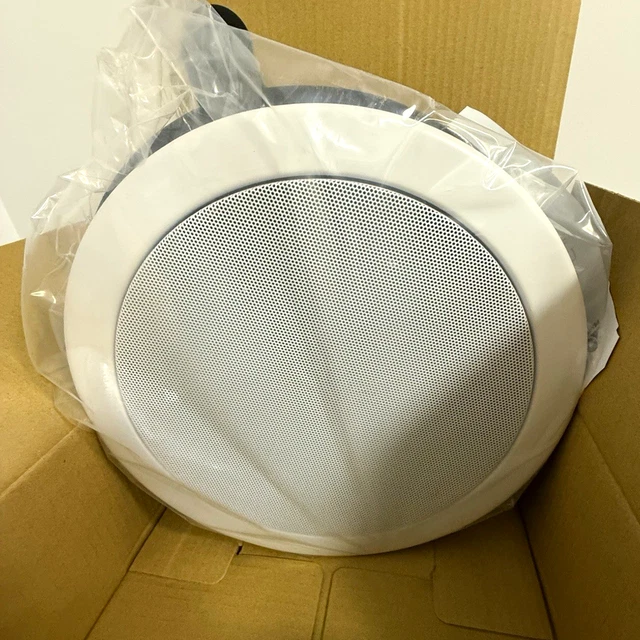Metallic. Click PENTON RCS8FT/ENC RECESSED Metal Ceiling Speaker 8in 6W RMS White Wired ...