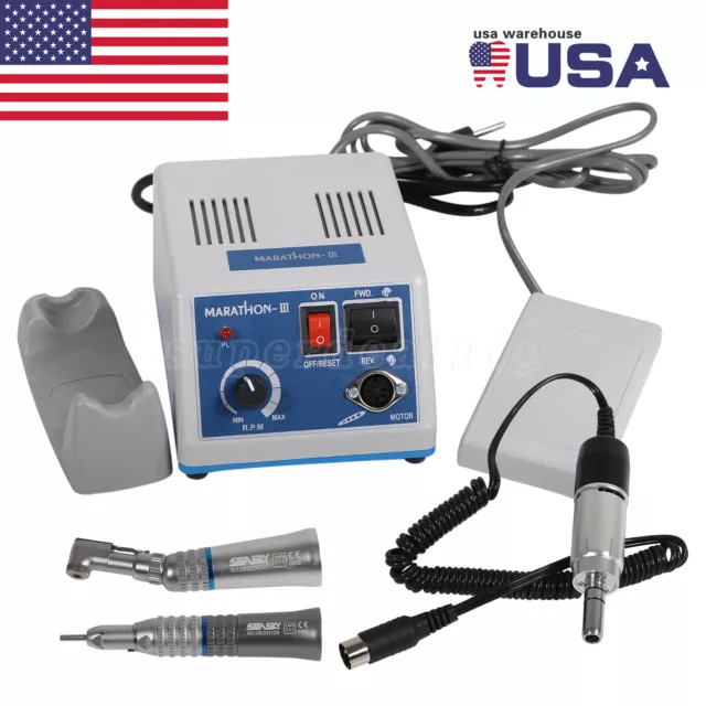 Dental Lab Marathon Micromotor 35K rpm /Motor /Straight /Contra Angle Handpiece