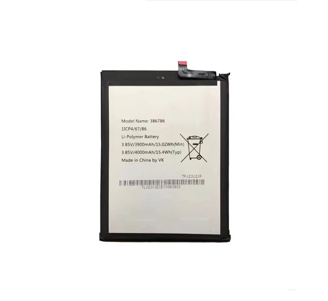 Batterie De Rechange WIKO 386786 3900 MAh - Compatible Avec Wiko View 3 Pro, View 4 LITE, Y81 - Livrée Avec Outils