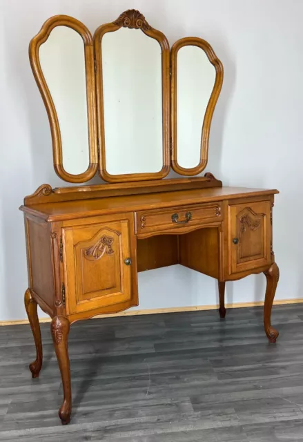 Amazing French Carved Dressing Table Louis XVI (LOT 2440)