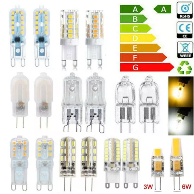 10 Stück G4 G9 Halogenkapsel LED Glühbirnen 2 W 5 W 10 W 20 W 25 W 40 W 60 W 12 V Lampe