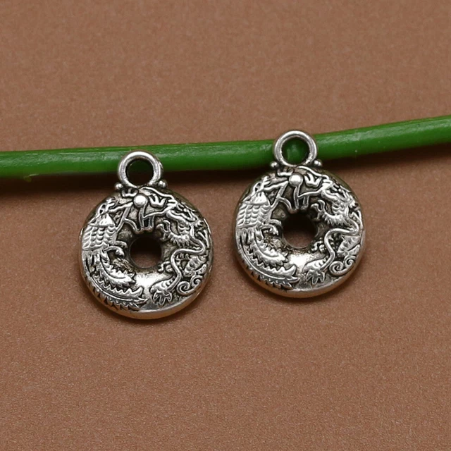 20 Stück Alloy Peace Buckle Anhänger Charms DIY Schmuck Herstellung Zubehör für