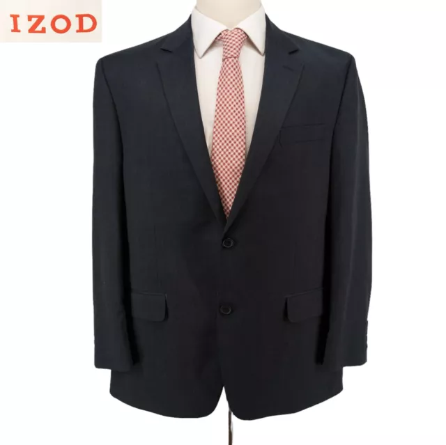 IZOD MEN'S SPORT Coat Blazer Suit Jacket 2 Button 44R Blue $34.95 ...