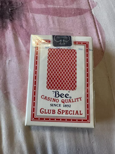 BEE Casino Quality Playing Cards since 1892 CLUB SPECIAL Cambric Finish *SEALED*