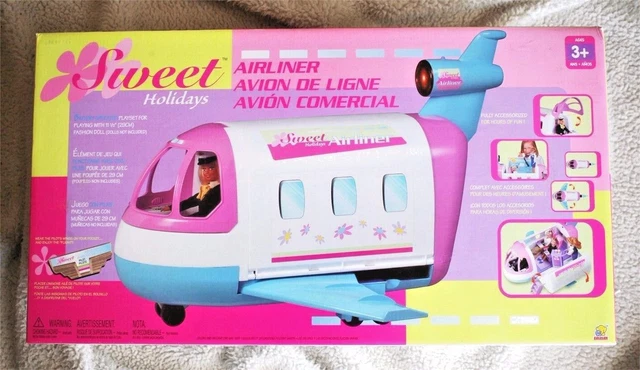 AIRLINER SWEET HOLIDAYS PLANE. Lot FEATURES like BARBIE S JET
