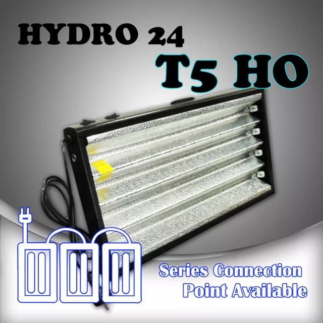 3 pcs x HYDRO 24 Propagator T5 HO 2FT 4x 24w = 96w 6500k tube - Hydroponic