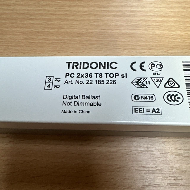 TRIDONIC PC PRO 2x18 FSQ B101 Digital Ballast 220-240V AC 50/60 Hz EUR 207,99 - DE TRIDONIC PC PRO 2x18 FSQ B101 Digital Ballast 220-240V AC 50/60 Hz EUR 207,99 - DE