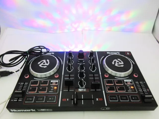 Used Numark Party Mix DJ Controller with Built In Light Show From Japan