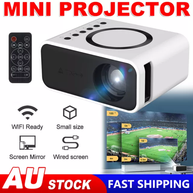 Portable Mini LED Projector WiFi Adroid Home Cinema Support HD 1080P Video HDMI