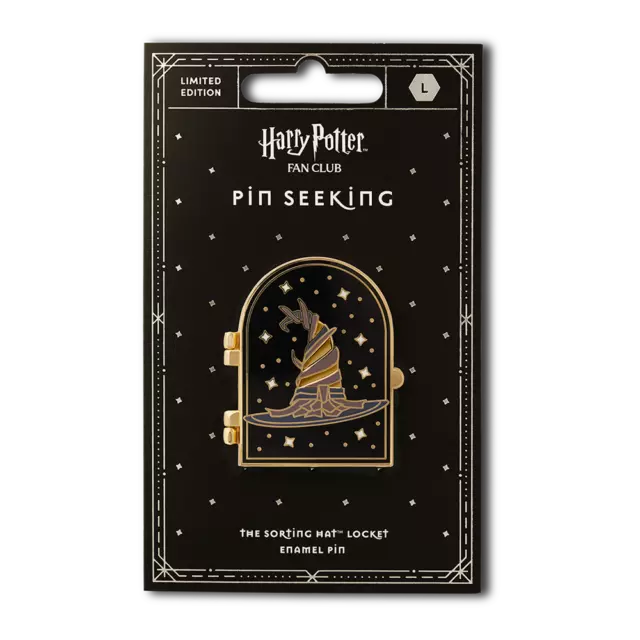 Harry Potter Fan Club Pin Seeking Sorting Hat Locket Enamel Pin Limited  Edition