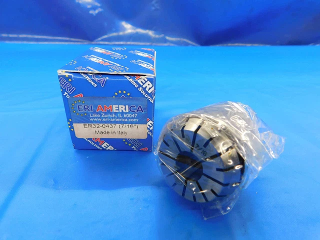 New Eri America Er32 Collet Size 7/16 Made In Italy Er32-0437 .4375 Er 32