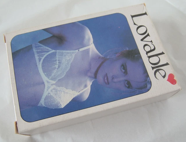 Reggiseno vintage amabile 431 n. 1 filo interdentale 80C 36C nero - Made in UK