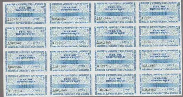 France Cinderellas Fiscal Billets Ration Carburant Auto Ministere 1969-74 NR 23