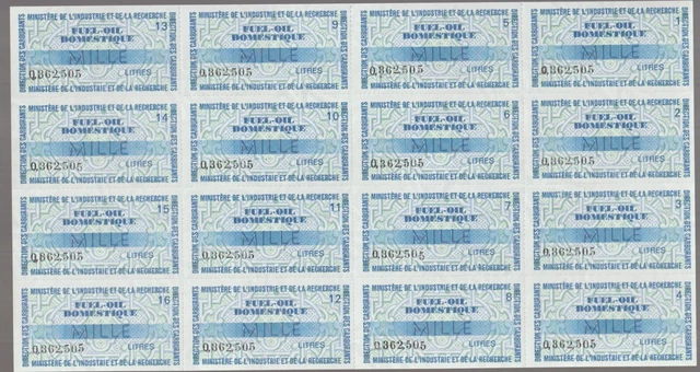 France Cinderellas Fiscal Billets Ration Carburant Auto Ministere 1969-74 NR 23
