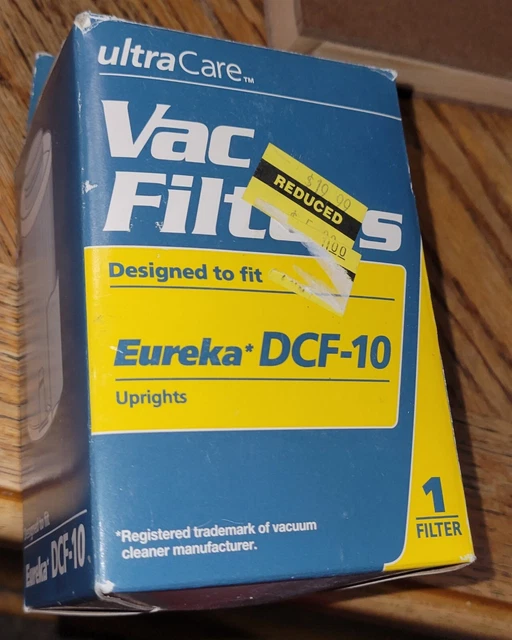 Ultra Care Vac Vacuum Filter Eureka DCF-10 DCF10 Uprights , 1 Filter