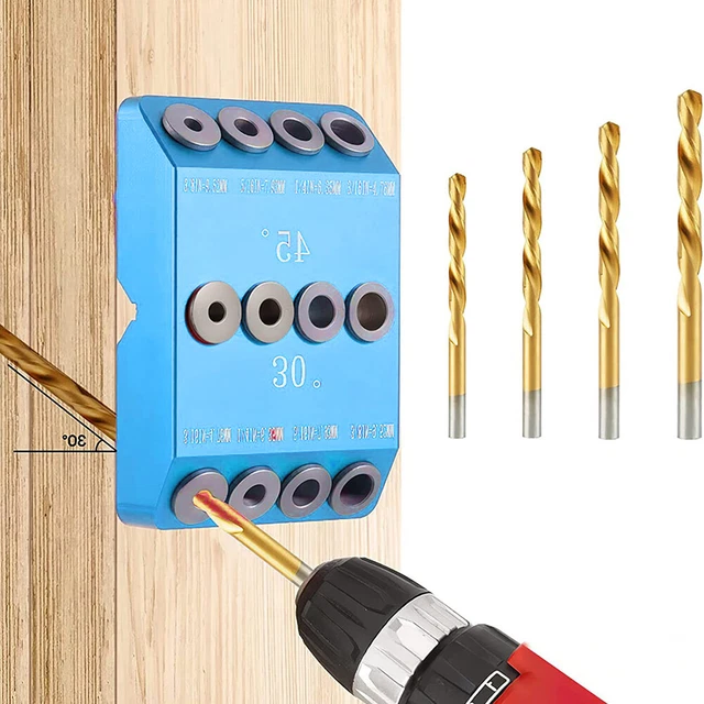 30/45/90 DEGREE DRILL Jig Multiangle Drilling Guide Locator DIY