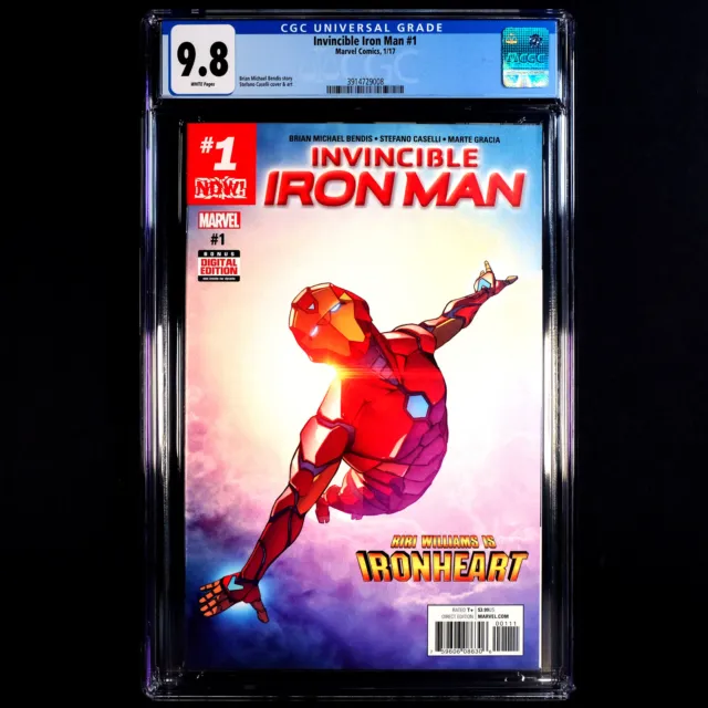 Invincible Iron Man 1 🔥 1st cover appearance Riri Williams IRONHEART 🔥 CGC 9.8