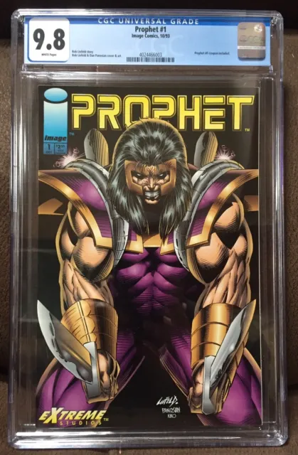 Prophet #1 CGC 9.8 White pages 1993 Coupon included