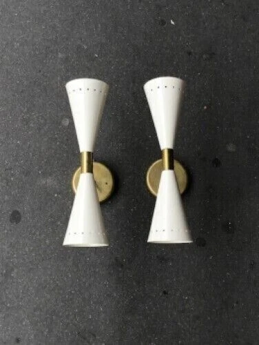 Aplique de pared Diabolo Par de apliques italianos modernos Lámparas de...