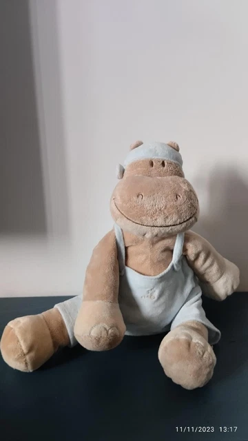 VINTAGE DOUDOU HIPPOPOTAME salopette Noukie's EUR 22,00 PicClick FR
