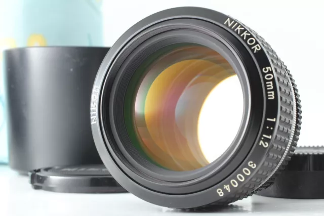 ［MINT Hood＆Caps］NIKON Ai-s AIS NIKKOR 50mm F1.2 MF Standard Prime Lens via Japan