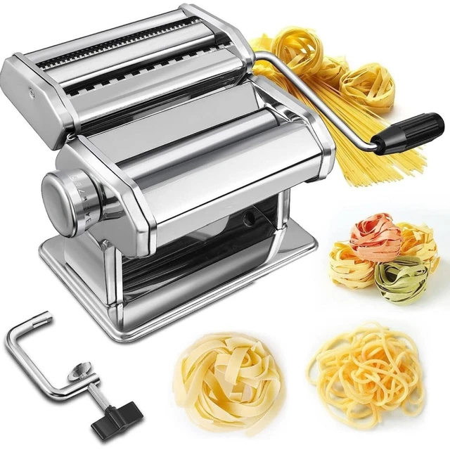 Nudelmaschine Edelstahl Pastamaker Pastamaschine Lasagne Spaghetti Pasta Maker