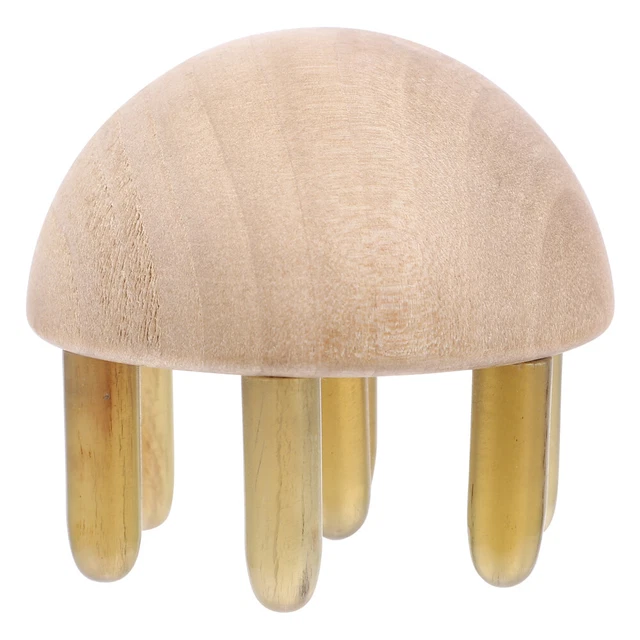 Peine de cuernos de madera peine de pelo peine natural para desenredar el cabello cuero cabelludo masaje