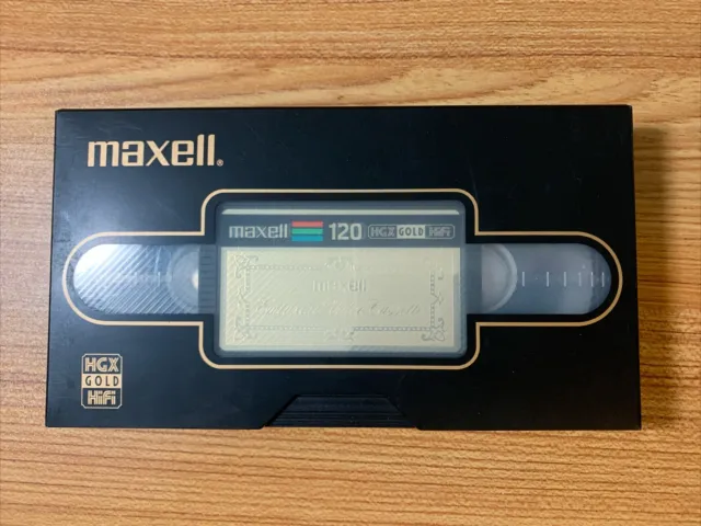 Maxell Epitaxial Video Cassette HGX GOLD Sold As Blank VHS TAPE