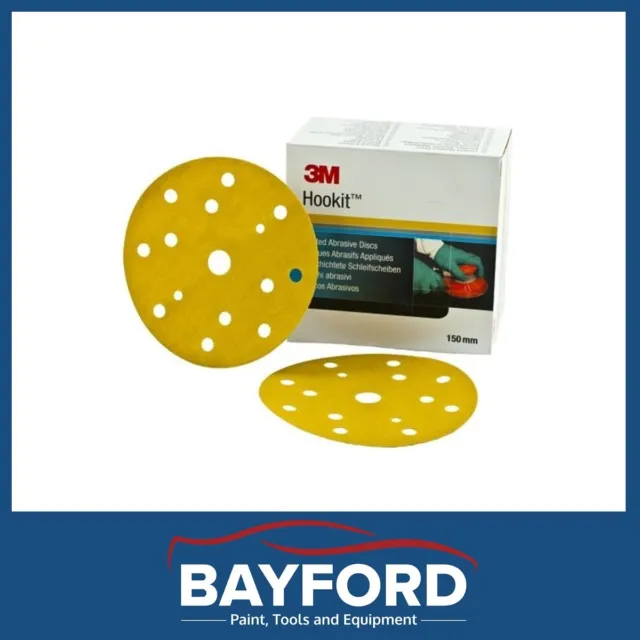 3M P240 Grit Discs Hookit Sanding Disc 150Mm Pack Of 50 15 Hole Sand Paper