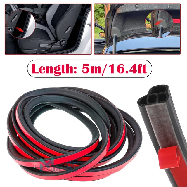 5M/16.4ft Car Door Protector Rubber Edge Trim Guard Molding Seal Strip L Shape