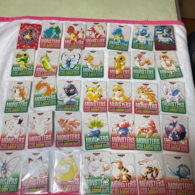 Pokemon Bandai Carddass Vintage Japanese Lot 93 card Charizard Blastoise etc.