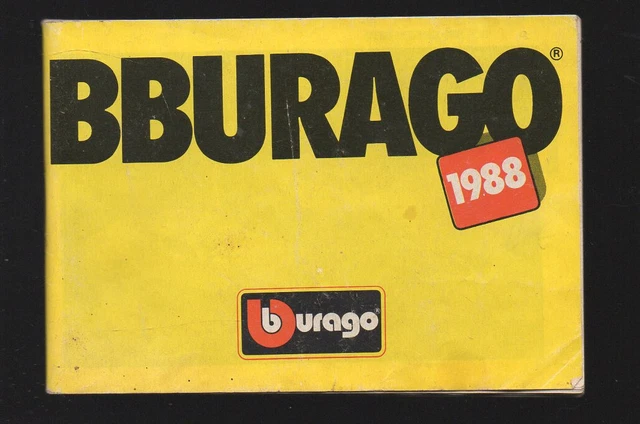 BURAGO BBURAGO CATALOGUE 1986 1/18 1/43 1/24 1/14 ... EUR 15,19 - FR