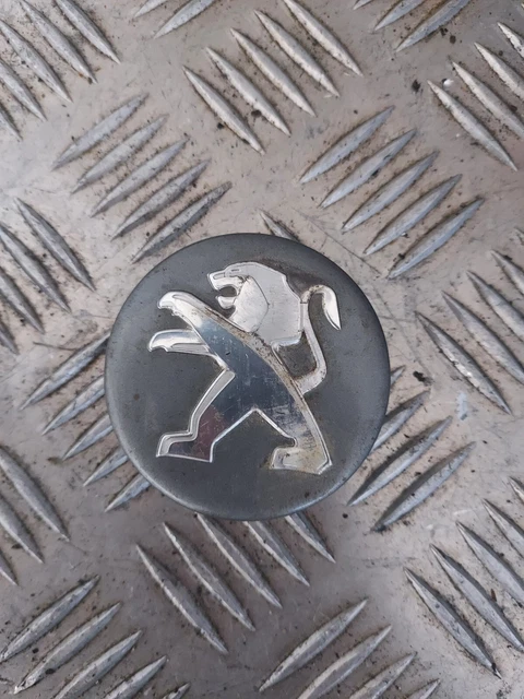 Enjoliveur Central De Roue Pour Peugeot - Noir - Réf. 9636892077 - Occasion En Bon état