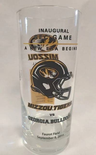 2012 NATIONAL SEC  MIZZOU TIGERS vs GEORGIA BULLDOGS  Tumbler Drink Glass