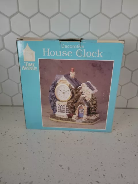 Time Avenue Clock House Quartz Vtg Needs Battery. Novelty Clock. DM-6000