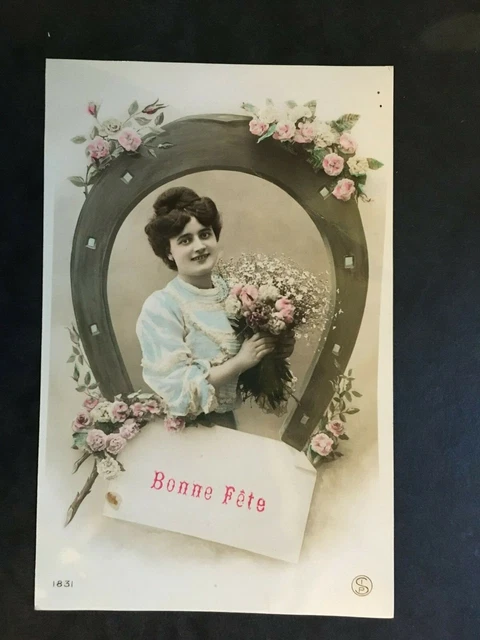 Carte Postale Ancienne Animée de 1907 - BONNE FÊTE