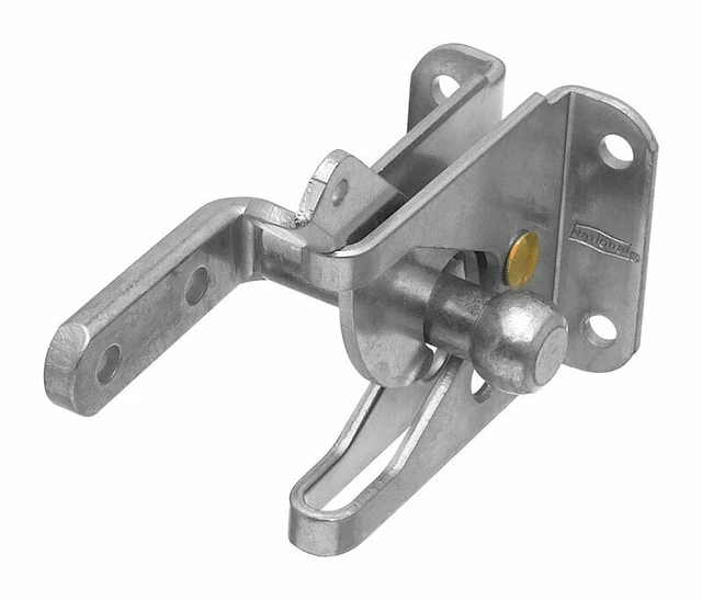 National Hardware  Zinc-Plated  Silver  Steel  Automatic  Gate Latch