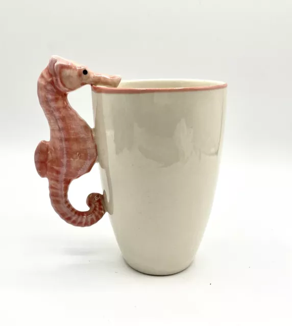 World Market Ceramic Seahorse Tea Cup Coffee Mug Nautical Ocean Tropical Beach World Market Ceramic Seahorse Tea Cup Coffee Mug Nautical Ocean Tropical Beach